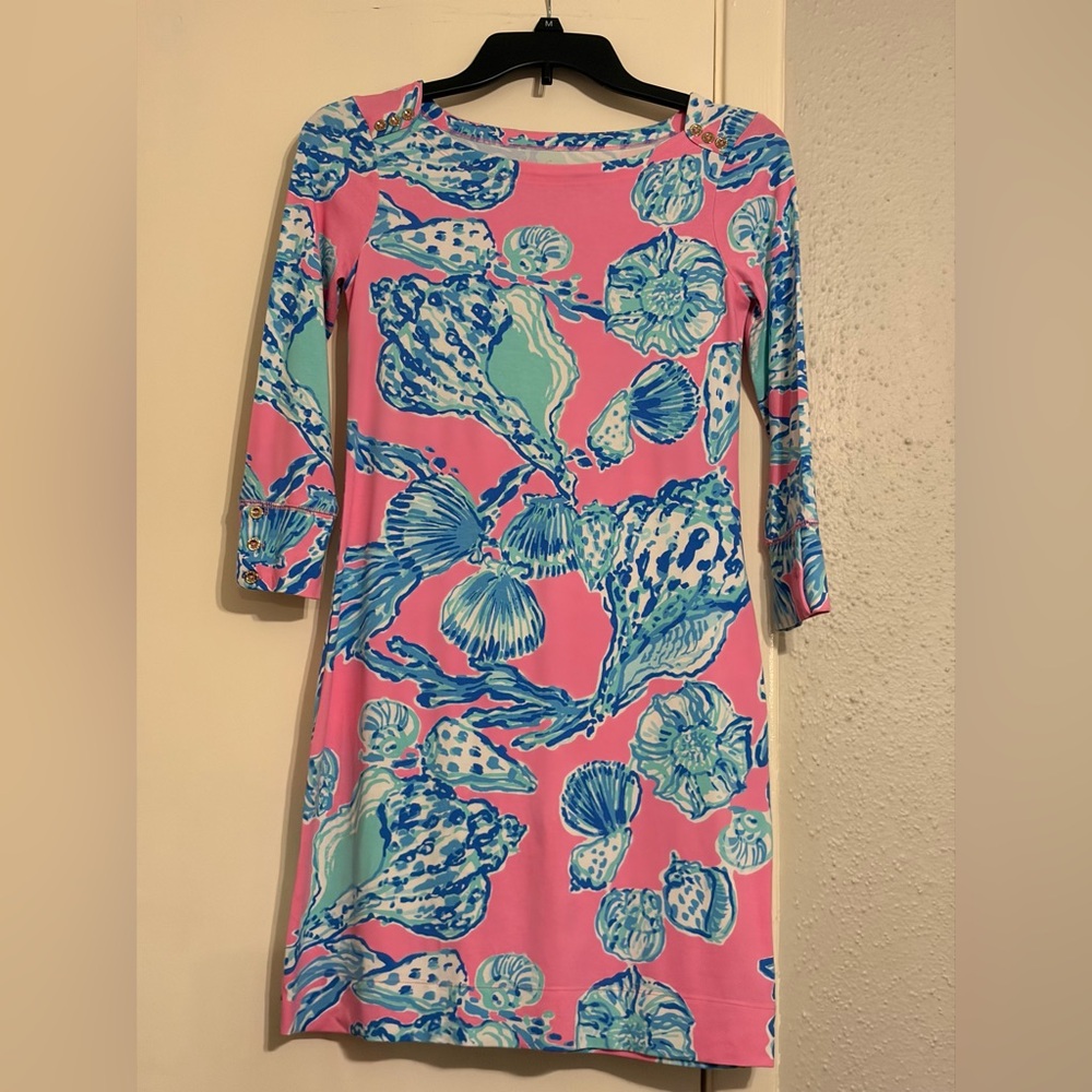 Lilly Pulitzer Sophie Shift Dress Pink Pout Barefoot Princess